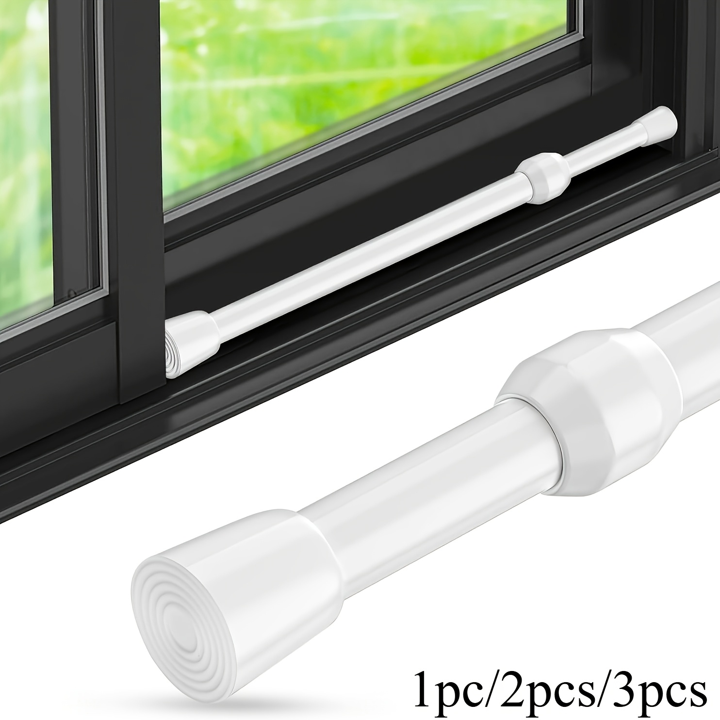 Window Lock Bar - Регулируемая защитная штанга из полированного металла