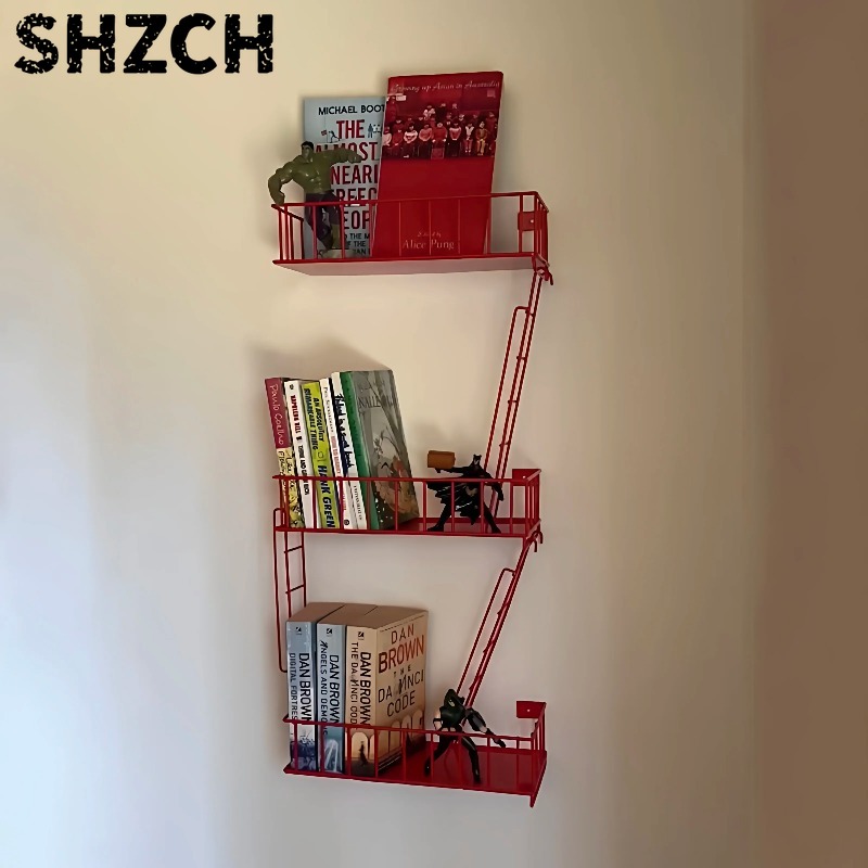 Fire Escape Ladder - Настенная полка Fire Escape, 3-ярусный металлический