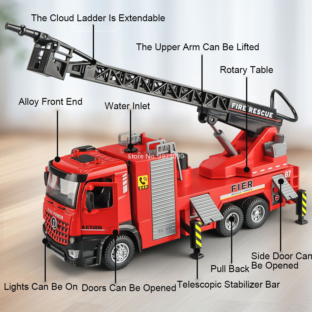 Масштаб 1:32, модель пожарной  – обзор и цена Fire Escape Ladder